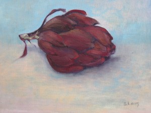 Purple Artichoke oil on canvas 375.00